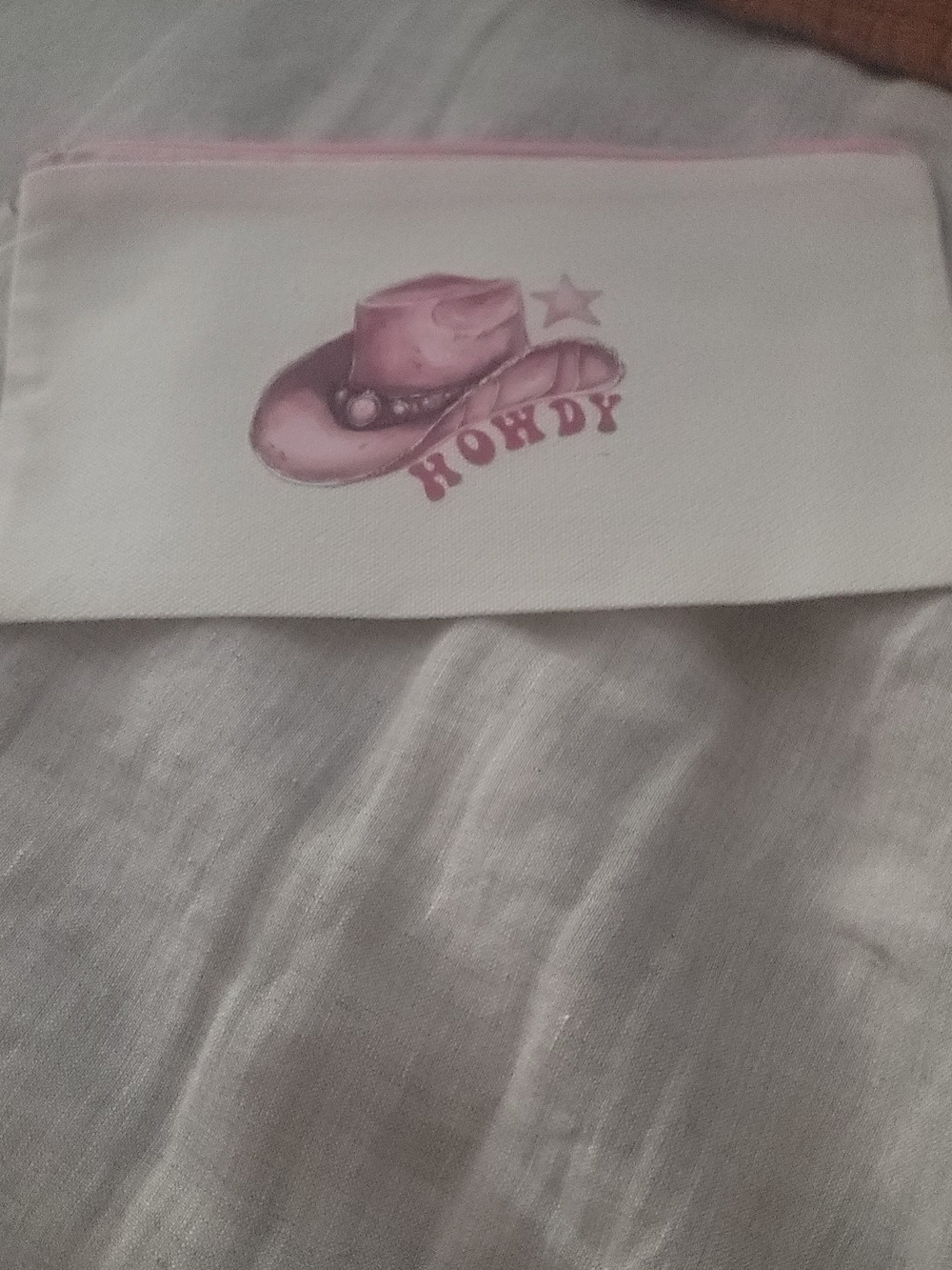 Howdy Pink Cowboy Hat  Accessory Money Pouch